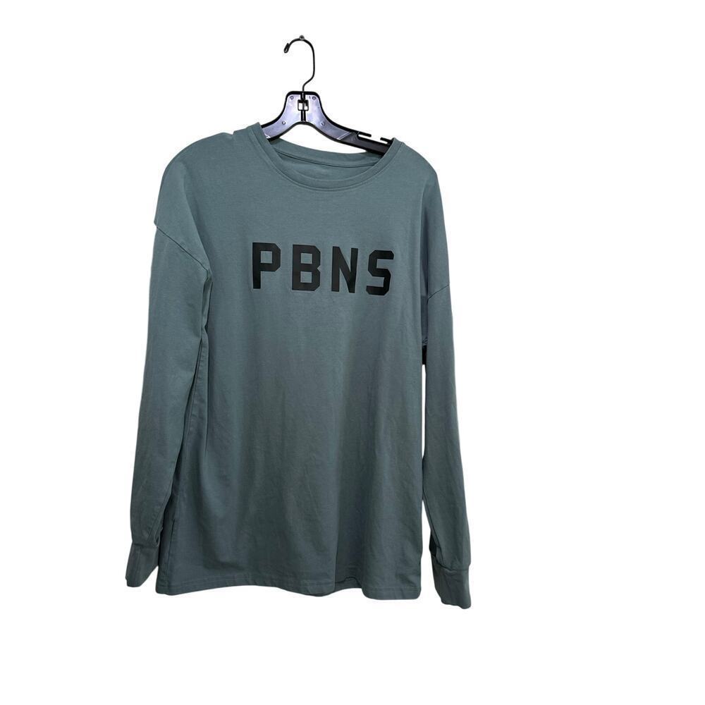 Alphalete PBNS Men's Blue Athletic Stretch Long Sleeve Performance Shirt Size M